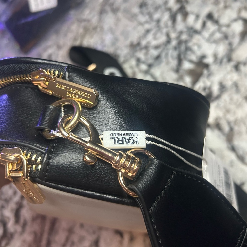 Karl Lagerfeld Black and White crossbody Bag - Picture 5 of 12